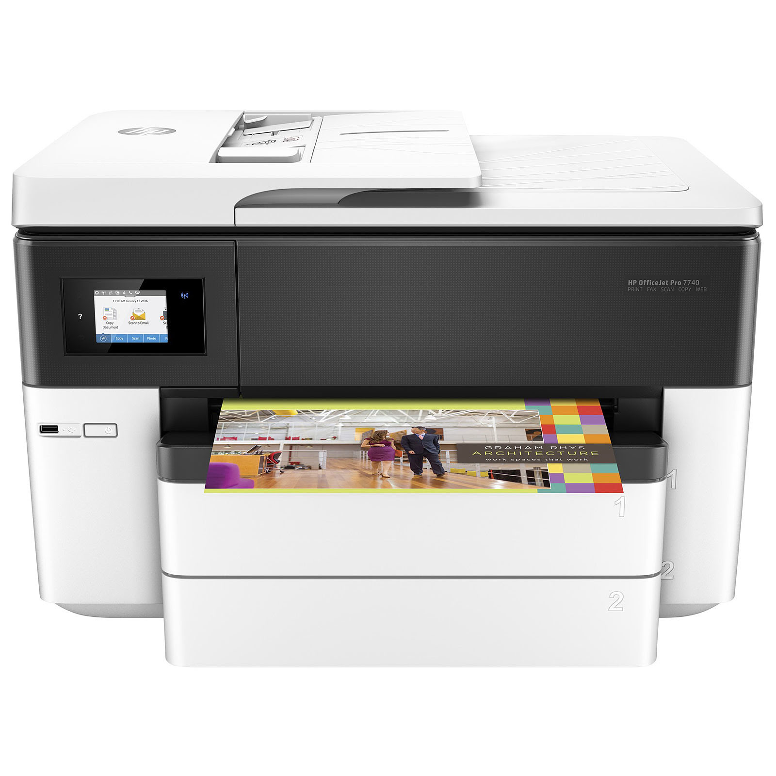 Imprimante multifonction HP OfficeJet Pro 7740 - Cybertek.fr - 4