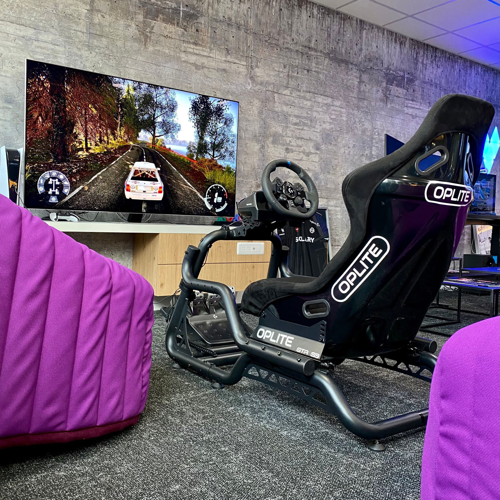 OPLITE GTR Racing Cockpit S3 Noir - Siège PC Gamer - Cybertek.fr - 5