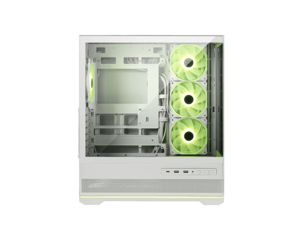 MSI MAG Pano 110R PZ White + MPG A1000GS PCIE5 Noir Blanc - Boîtier PC - 1