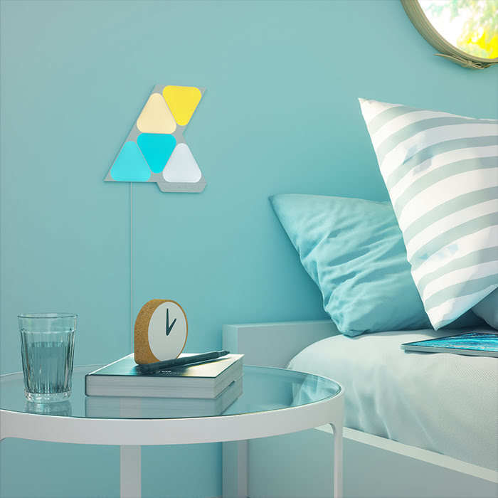 Nanoleaf Shapes Mini Triangles Starter Kit - 5 Pièces (NL48-5002TW-5PK) - Achat / Vente Objet connecté / Domotique sur Cybertek.fr - 6