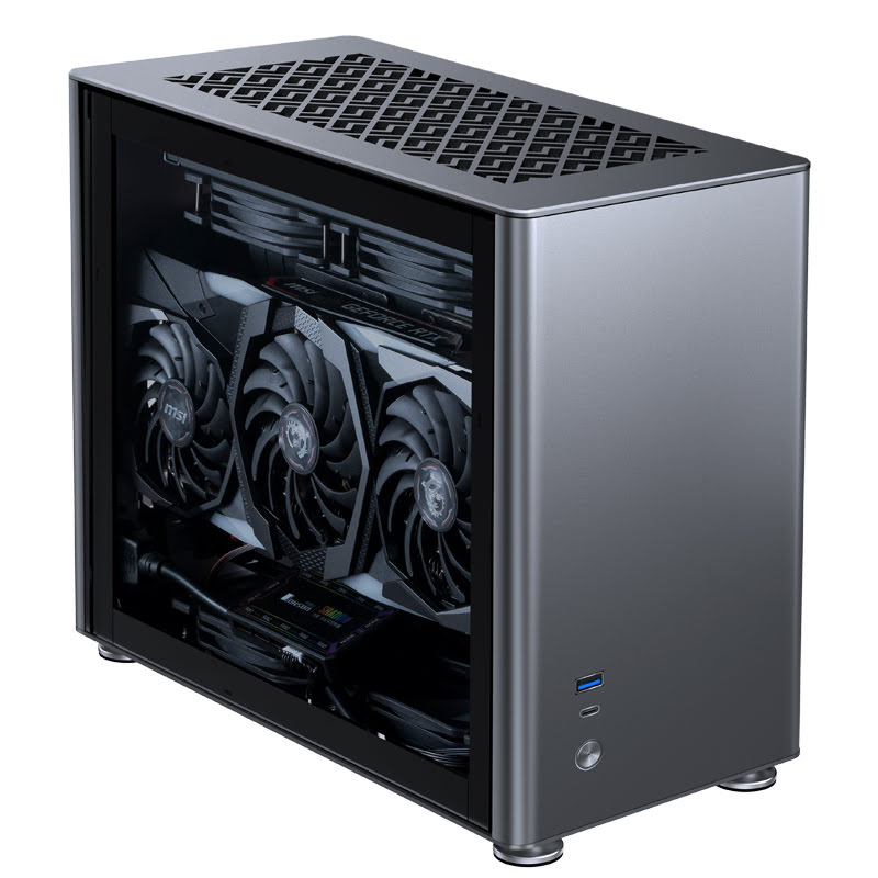 Jonsbo A4 Grey Gris - Boîtier PC Jonsbo - Cybertek.fr - 2