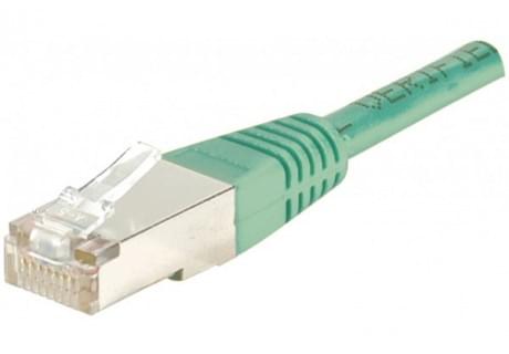 Patch RJ45 cat6 FTP 15cm Vert - Connectique réseau - Cybertek.fr - 0