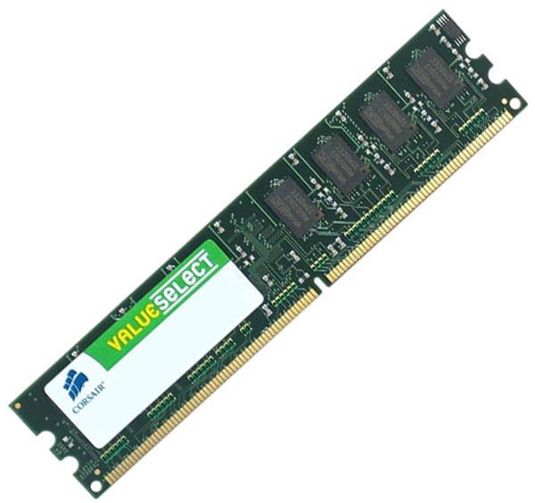 Corsair  2Go DDR2 675MHz PC5400 - Mémoire PC Corsair sur Cybertek.fr - 0