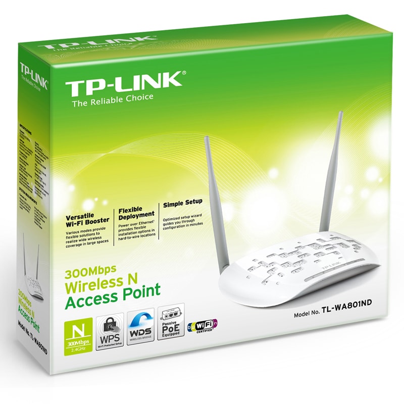 TP-Link TL-WA801ND - Répéteur WiFi N 300 Mbps - Cybertek.fr - 1