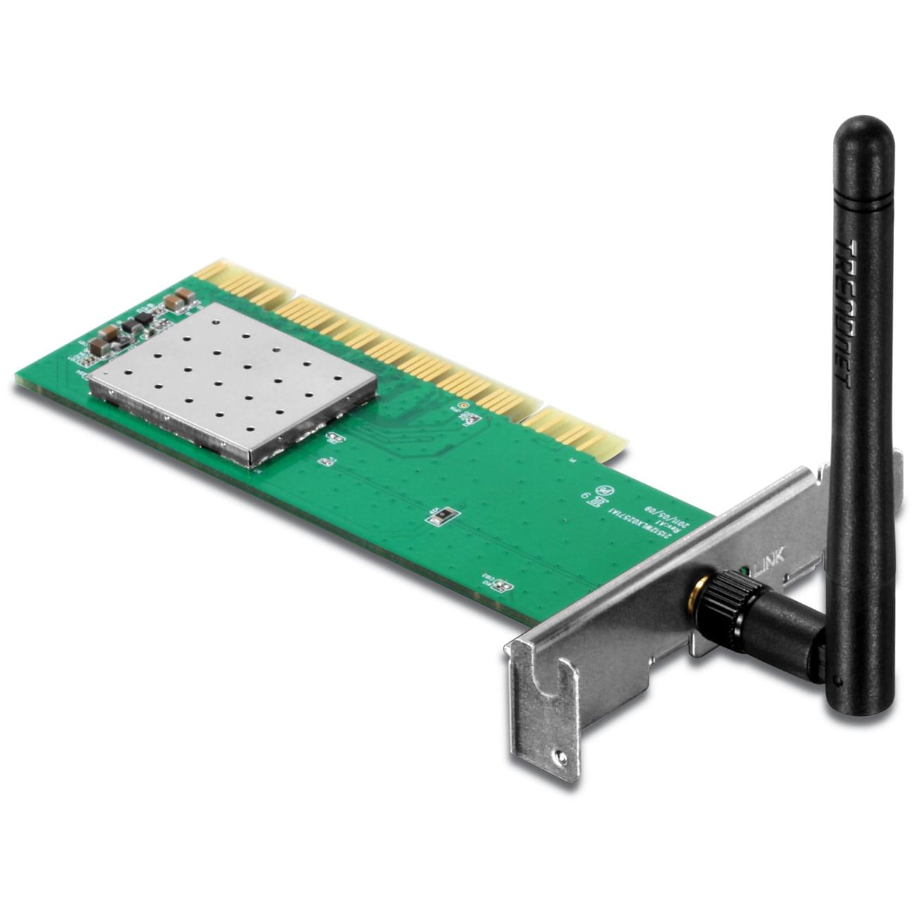 TrendNet PCI WiFi 802.11N (150Mbps) Low Profile -TEW-703PIL - Carte réseau - 0