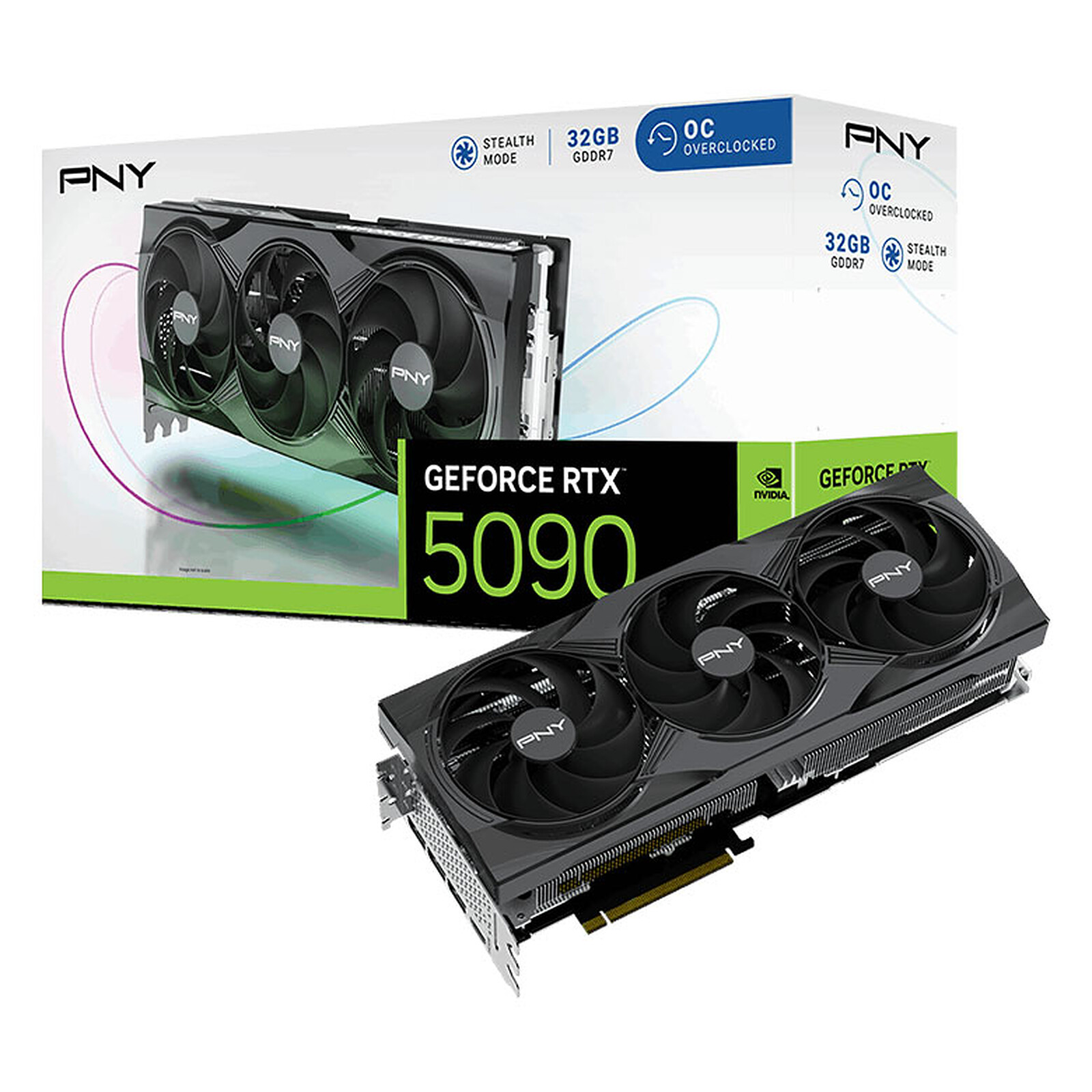 PNY RTX 5090 32GB Triple Fan  - Carte graphique PNY - Cybertek.fr - 0