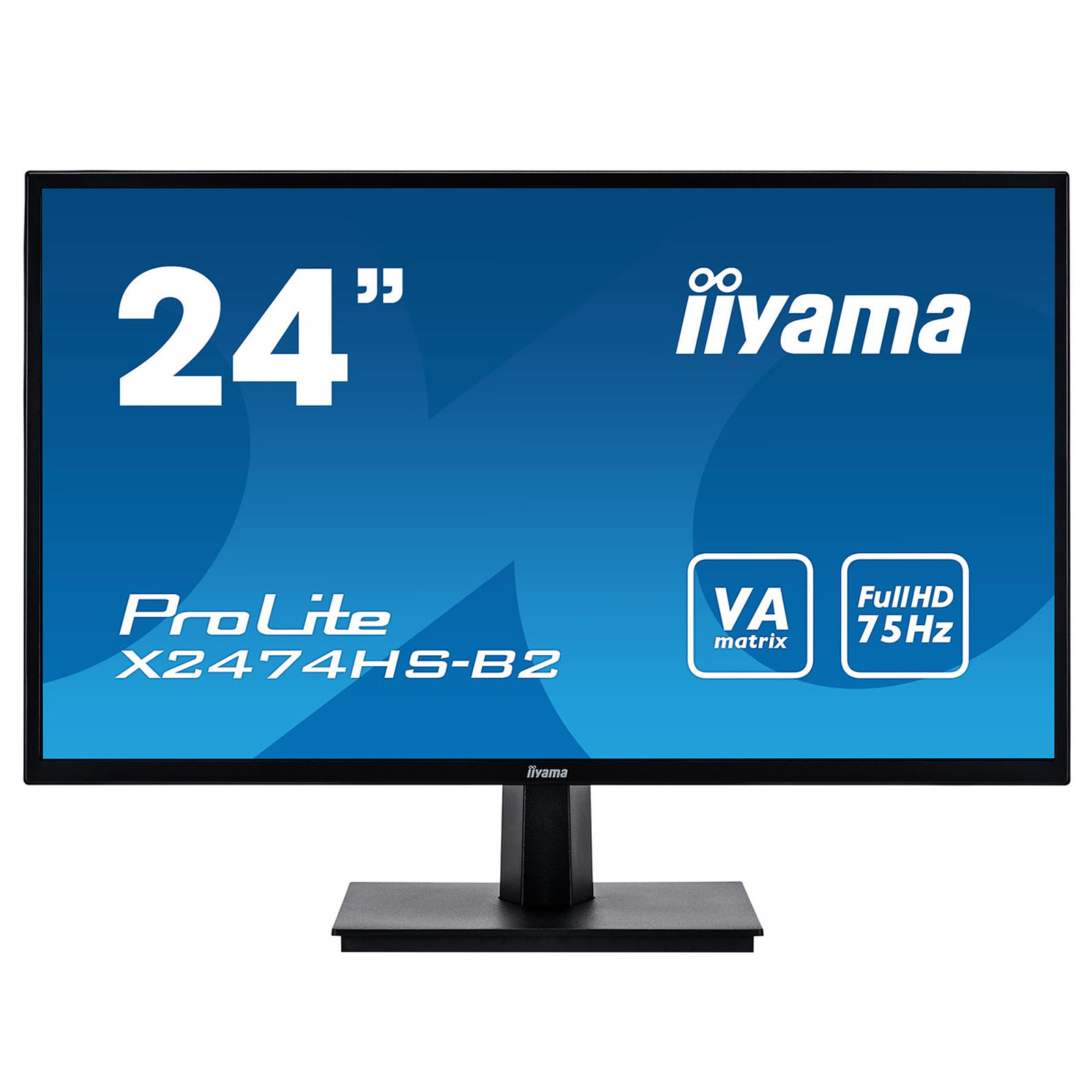 Ecran PC Iiyama X2474HS-B2 - 24" VA/4ms/FHD/HDMI/DP/HP