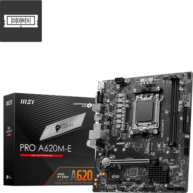 MSI PRO A620M-E Micro-ATX  - Carte mère MSI - Cybertek.fr - 0