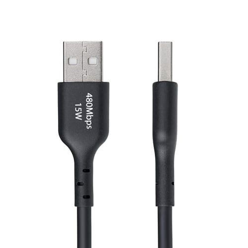 Câble USB-A vers USB-C mâle/mâle - 3m - Noir - Connectique PC - 1