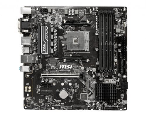 MSI B450M PRO-VDH MAX-Seconde Vie-Etat Satisfaisant Micro-ATX  - Carte mère - 0