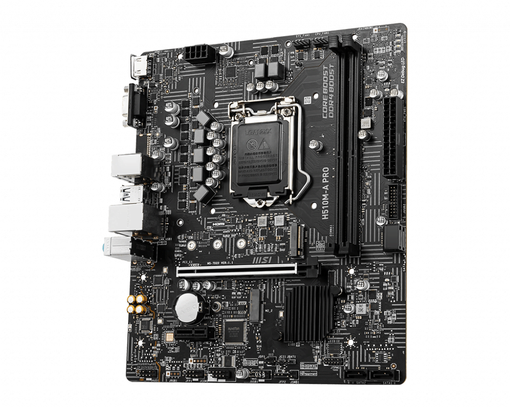 MSI H510M-A PRO Micro-ATX  - Carte mère MSI - Cybertek.fr - 2