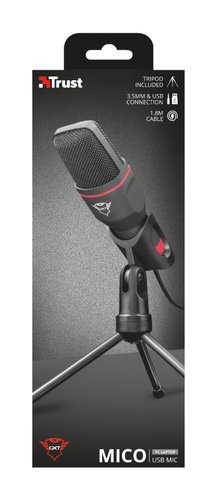 Trust Microphone Streaming Mico - Noir/USB/3,5mm/Trépied (23791) - Achat / Vente Accessoire Streaming / Vlogging  sur Cybertek.fr - 8