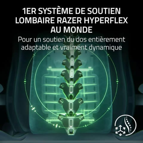 Razer Iskur V2 NewGen Noir - Siège PC Gamer - Cybertek.fr - 1