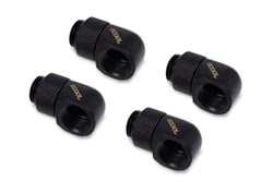 Watercooling Alphacool Fitting coudé rotatif 90° noir -  14mm - 4 pièces Cybertek