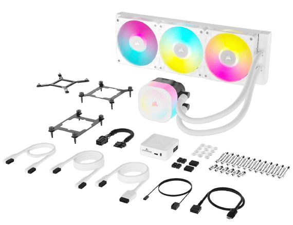 Corsair iCUE LINK TITAN - 360 RX RGB AIO/360mm - Blanc - Watercooling - 7