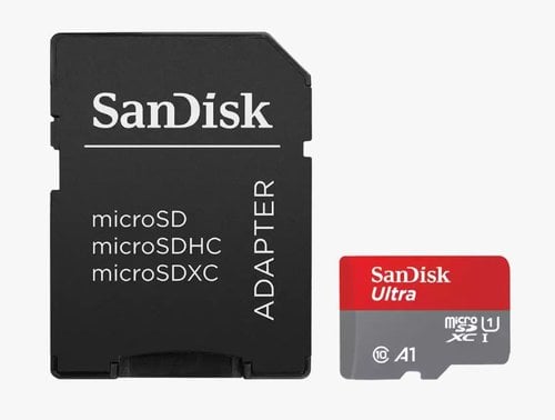 Sandisk 64GB Ultra microSDXC 140MB/s+SD Adapter - Carte mémoire - 1