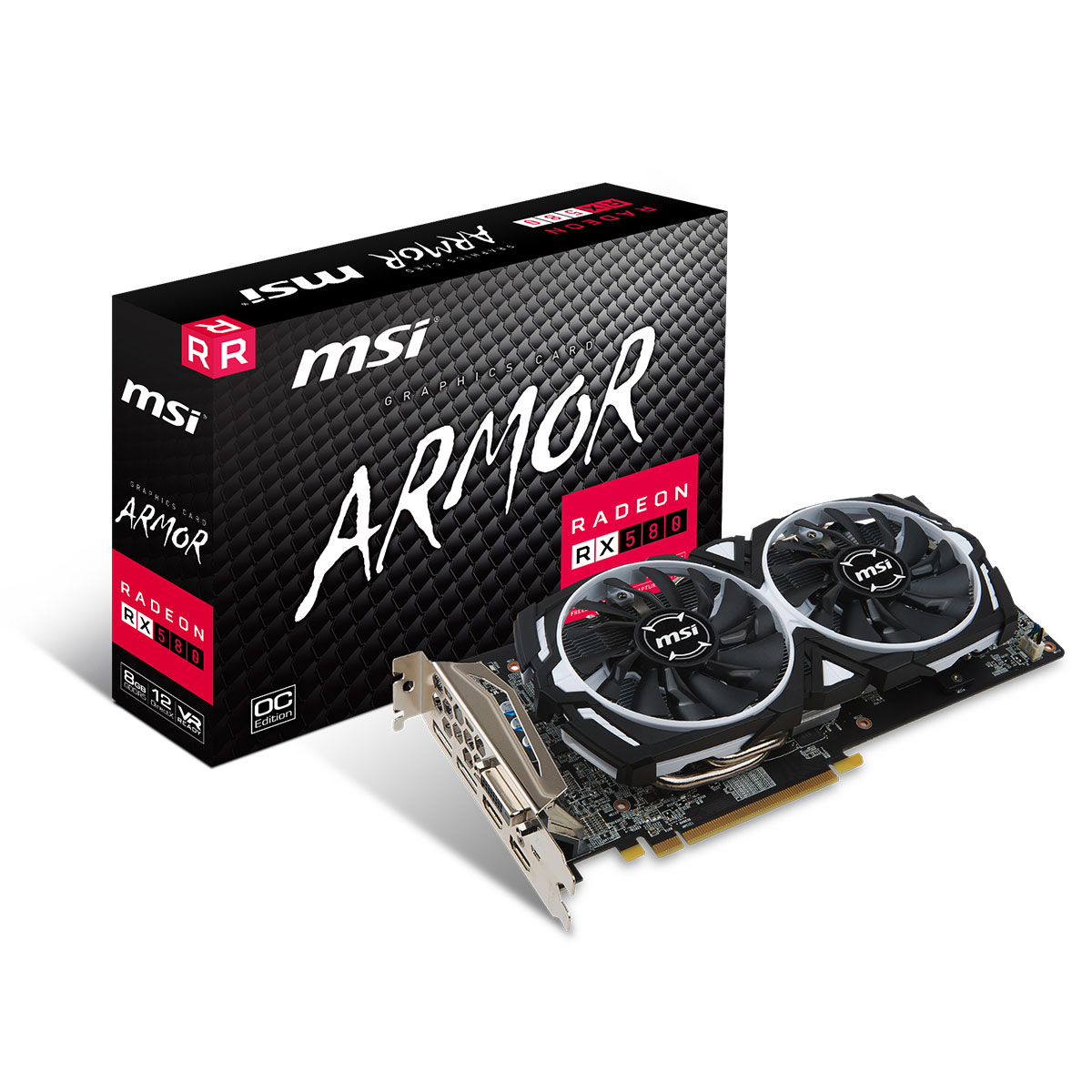 MSI RX 580 ARMOR 8G OC  - Carte graphique MSI - Cybertek.fr - 0