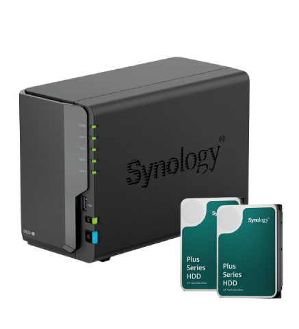 Synology DS224+ - 2 Baies avec 2 Disques de 6 To - Serveur NAS - 0