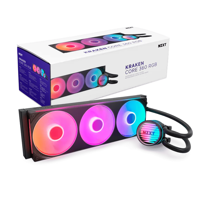 NZXT Kraken Core 360 RGB - 360mm - Noir - Watercooling NZXT - 4