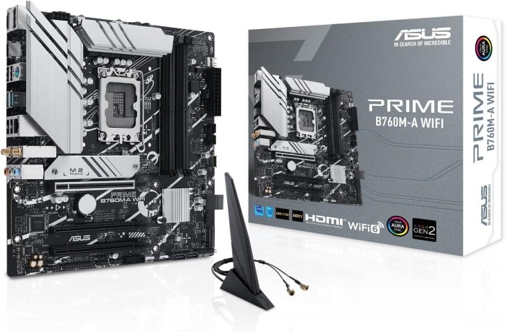 Asus PRIME B760M-F WIFI Micro-ATX  - Carte mère Asus - Cybertek.fr - 0