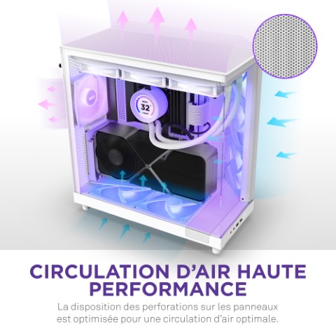 NZXT H6 Flow RGB Blanc Blanc - Boîtier PC NZXT - Cybertek.fr - 12
