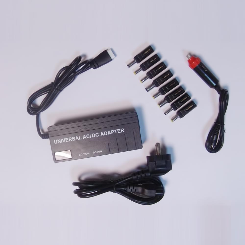 Adaptateur secteur Notebook 120W auto (+voiture) Noir - DUST - 0