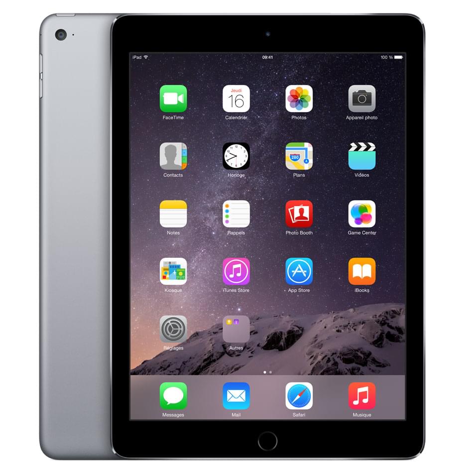 Apple iPad Air 2 16Go WiFi Gris Sidéral - Tablette tactile Apple - 0