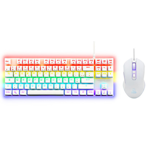 Pack Clavier/Souris The G-LAB Combo Mercury Kult Helium / Keyz Mercury TKL