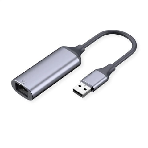 Convertisseur USB-A vers RJ45 - 0,13m - Gris - Connectique réseau - 0