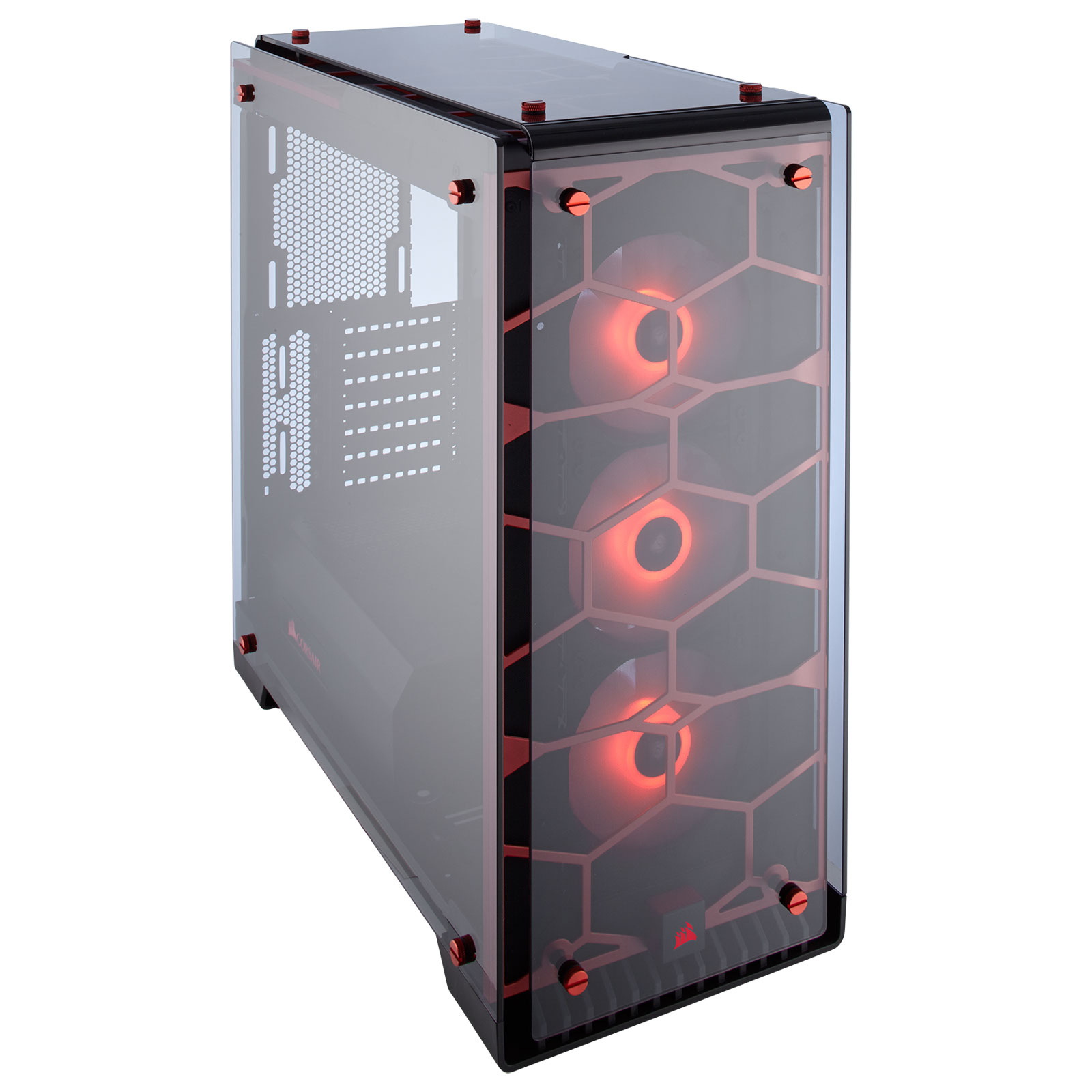 Corsair Crystal 570X RGB Rouge Transparent - Boîtier PC Corsair - 3