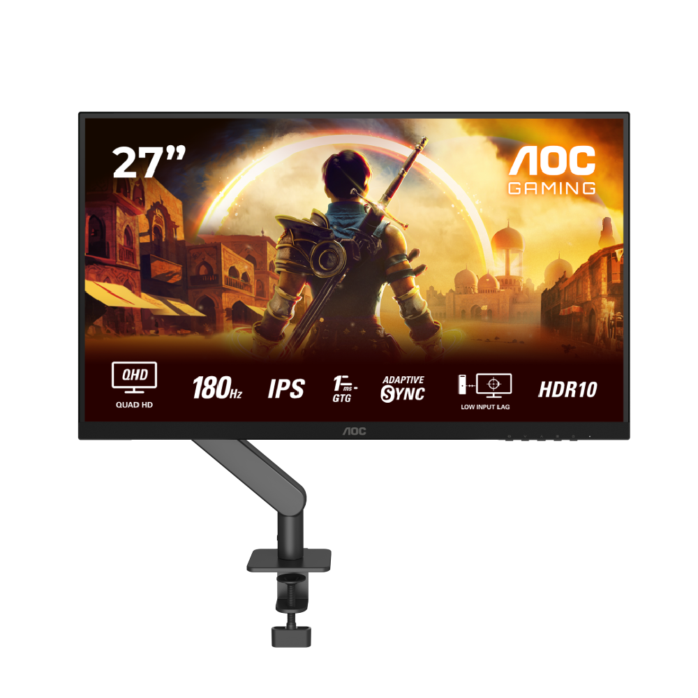 AOC 27 pouces  Q27G42XE + AM400B - Ecran PC AOC - Cybertek.fr - 0