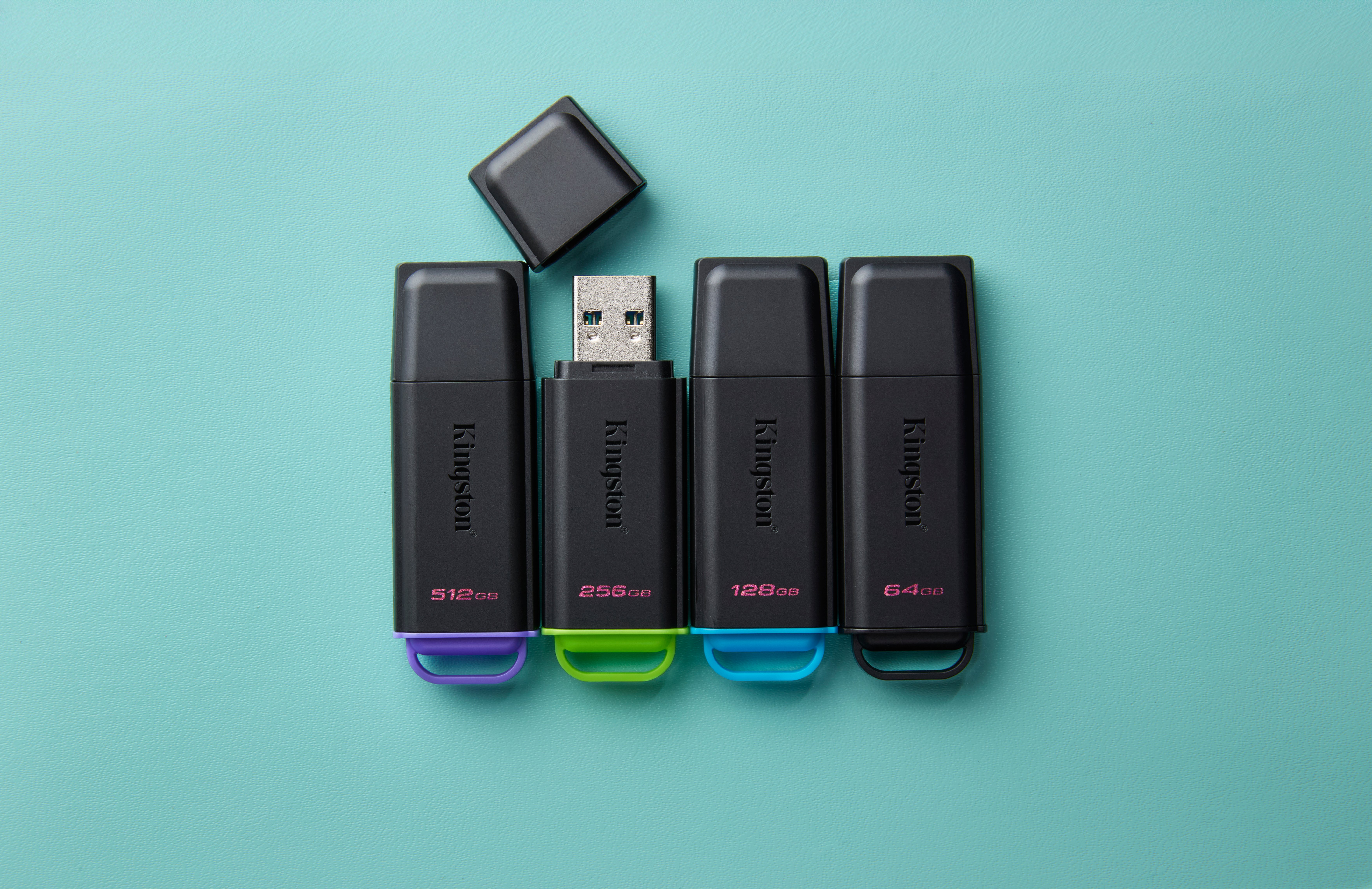 Kingston - USB 3.2 Gen1 512GB Black/Purple - Clé USB Kingston - 4