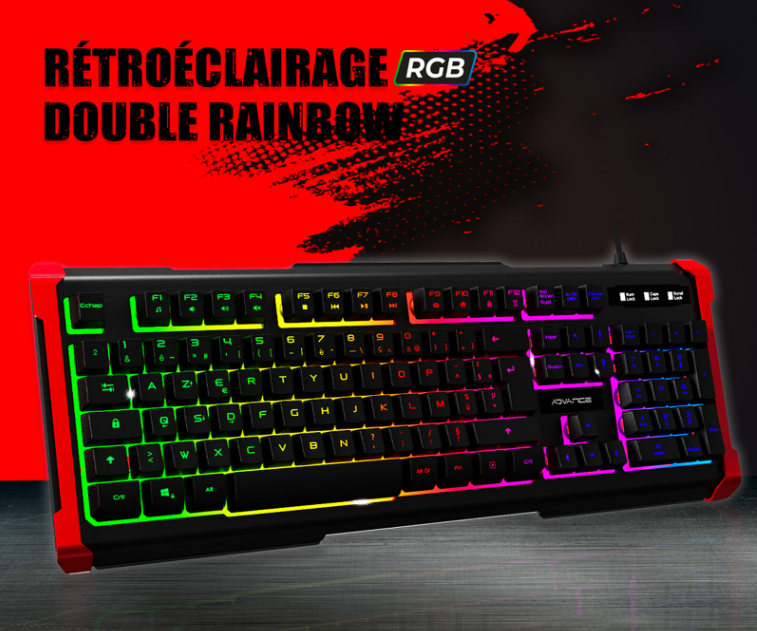 Advance GTA 240 RGB - Clavier PC Advance - Cybertek.fr - 3