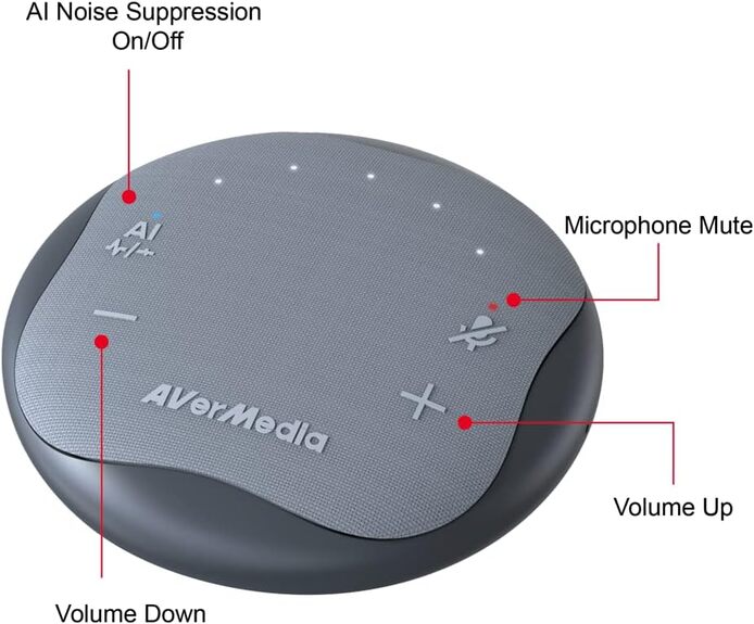 Avermedia Smart Speakerphone AS315 (61AS315000AE) - Achat / Vente Vidéoconférence sur Cybertek.fr - 3