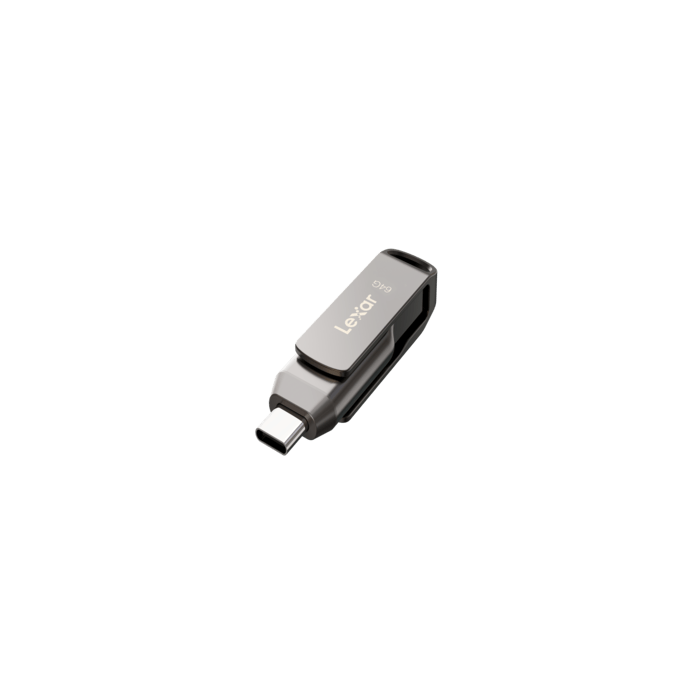 Lexar 64Go USB 3.1 + Type C JumpDrive D400 - Clé USB Lexar - 1