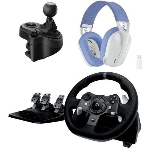Logitech G920 + Driving Force Shifter + G435 Blanc (941-000123 / 941-000130 / 981-001074) - Achat / Vente Pack Simracing sur Cybertek.fr - 0