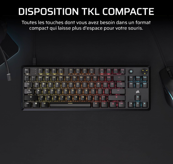 Corsair K70 Core TKL - Clavier PC Corsair - Cybertek.fr - 2