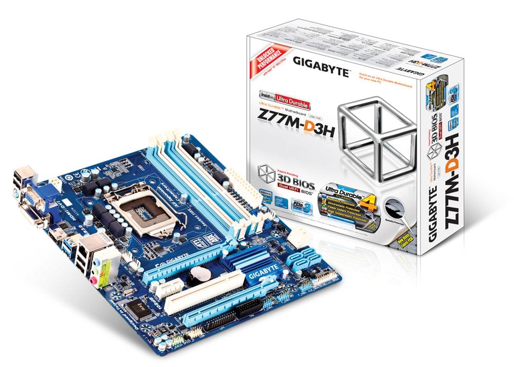 Gigabyte Z77M-D3H Micro-ATX  - Carte mère Gigabyte - Cybertek.fr - 0