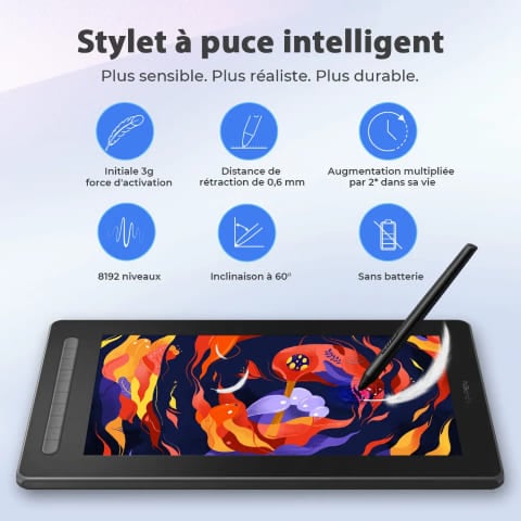 XPPEN Artist 12 2nd/5080LPI/12"/Noir - Tablette graphique XPPEN - 1