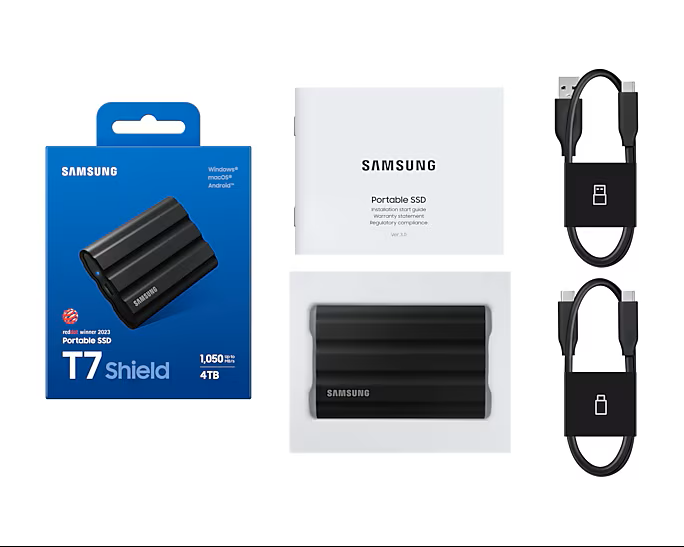 Samsung T7 SHIELD 4To Black (MU-PE4T0S/EU) - Achat / Vente Disque SSD externe sur Cybertek.fr - 11