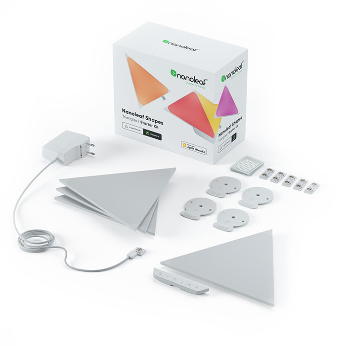 Nanoleaf Shapes Triangles Starter Kit - 4 Pièces (NL47-2002TW-4PK) - Achat / Vente Objet connecté / Domotique sur Cybertek.fr - 3