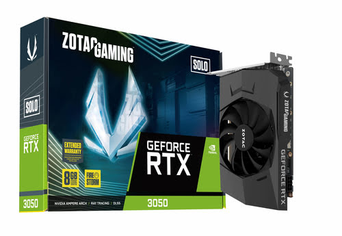 ZOTAC RTX 3050 8G GAMING SOLO  - Carte graphique ZOTAC - 5