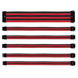 image produit Cooler Master Kit câbles tressés (Red/Black) CMA-NEST16RDBK1-GL Cybertek
