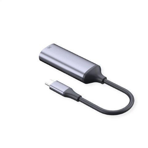 Convertisseur USB-C vers RJ45 - 0,13m - Gris - Connectique réseau - 2