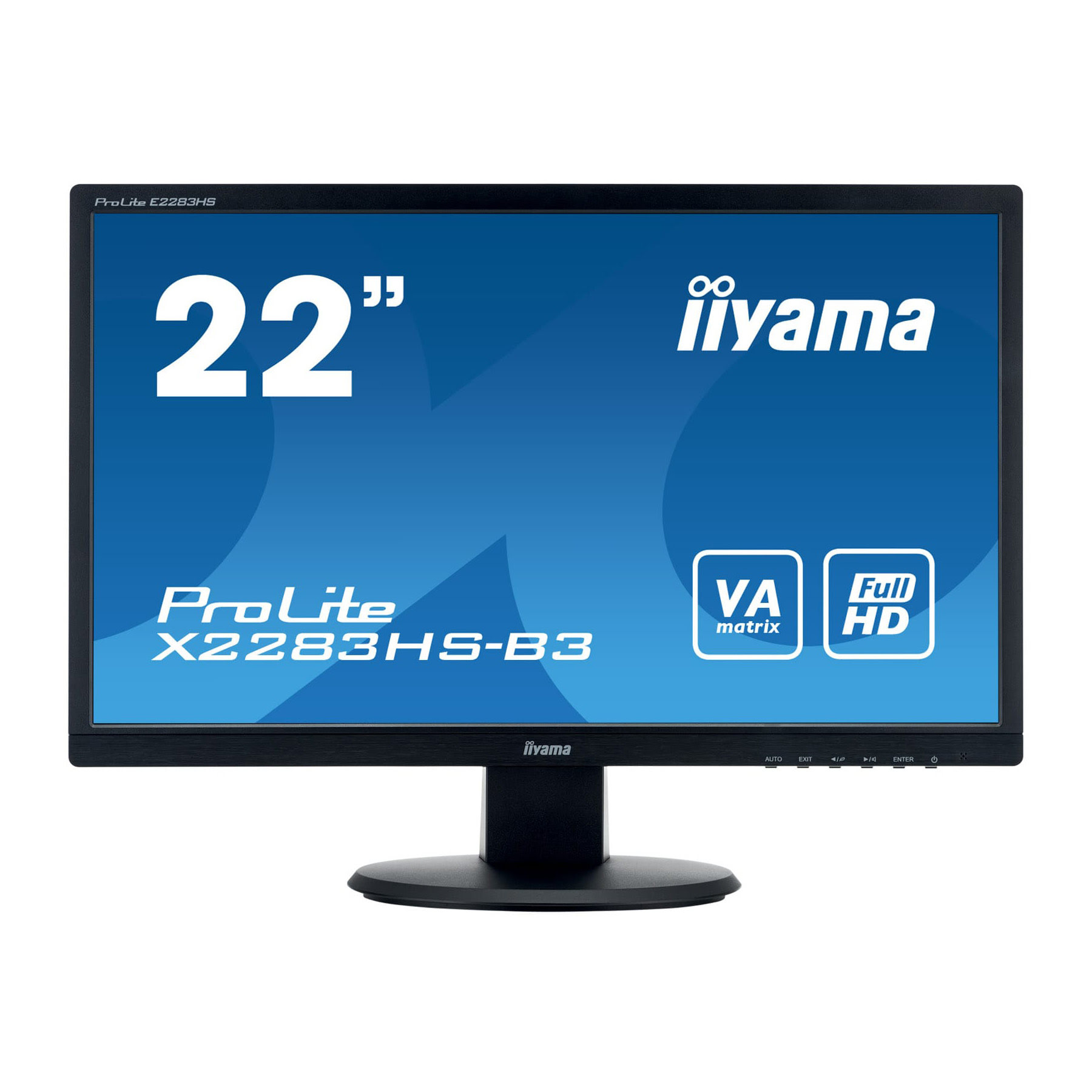 Iiyama 22 pouces  X2283HS-B3 -- - Ecran PC Iiyama - Cybertek.fr - 0