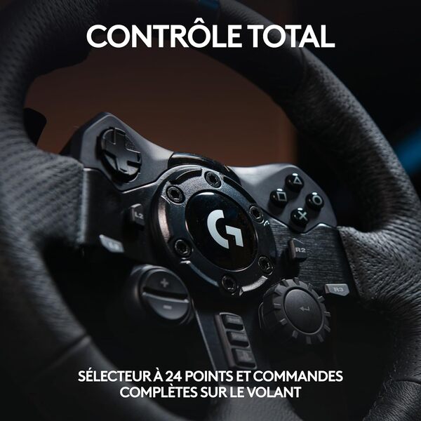 Logitech G923 Racing Wheel & Pedals PC et Playsation Edition (941-000149) - Achat / Vente Base de volant Simracing sur Cybertek.fr - 4
