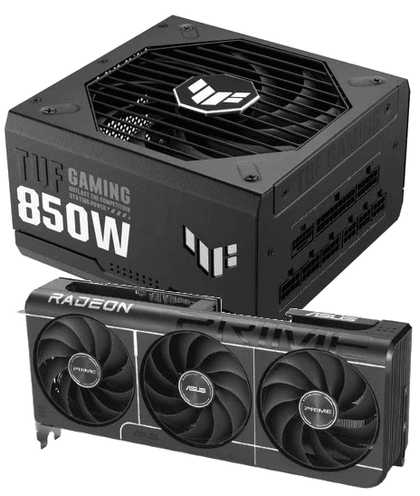 PRIME 9070 16G EVO OC + TUF GAMING 850G - Cybertek.fr - 0