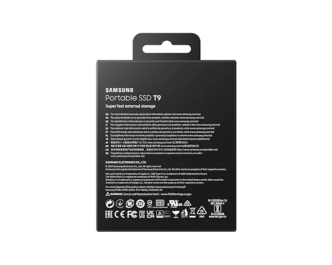 Samsung T9 1To (MU-PG1T0B/EU) - Achat / Vente Disque SSD externe sur Cybertek.fr - 4