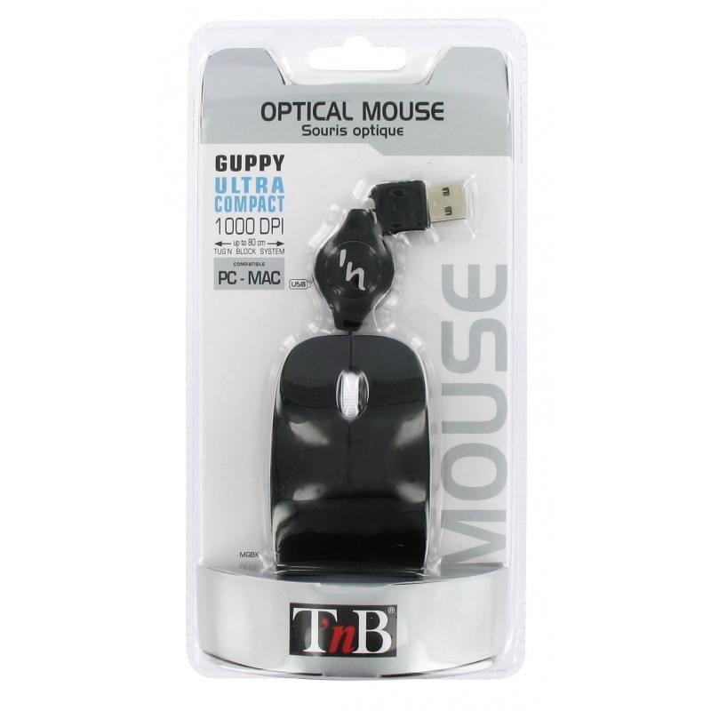 T'nB Guppy 2 Noire - Souris PC T'nB - Cybertek.fr - 0