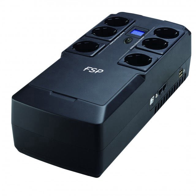Nano Fit 600 - 600VA 6 prises + 2 USB - Onduleur FSP - Cybertek.fr - 0